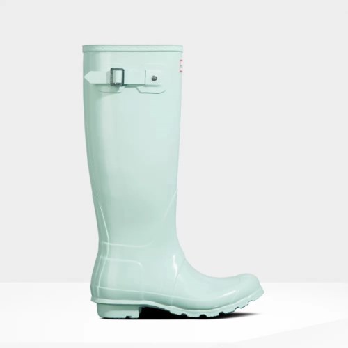 Hunter Original Gloss Tall Rain Boots For Womens - NZ D9473